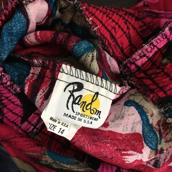 Vintage 80s Bold Abstract Floral Skirt - Picture 7 of 7